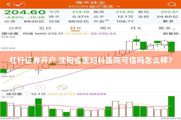 杠杆证券开户 沈阳省医妇科医院可信吗怎么样？